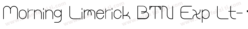 Morning Limerick BTN Exp Lt字体转换
